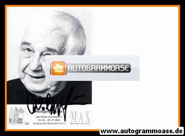 Autogramm Schauspieler | Wolfgang GRUNER | 1998 "Kaiser Von Neukölln" (Portrait SW)