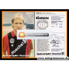 Autogramm Fussball | Eintracht Frankfurt | 1986 | Holger FRIZ