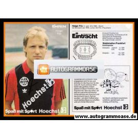 Autogramm Fussball | Eintracht Frankfurt | 1986 | Holger FRIZ