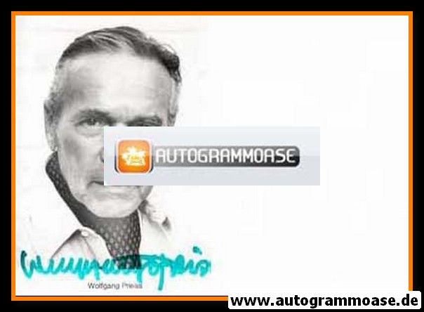 Autogramm Schauspieler | Wolfgang PREISS | 1980er (Portrait SW) 1