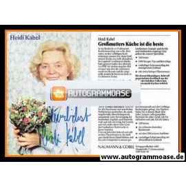 Autogramm Schauspieler | Heidi KABEL | 1990er (Portrait Color Naumann)