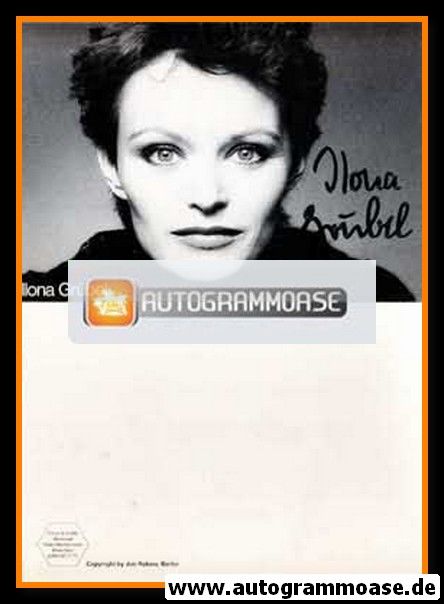 Autogramm Schauspieler | Ilona GRÜBEL | 1980er (Portrait SW) Rakete