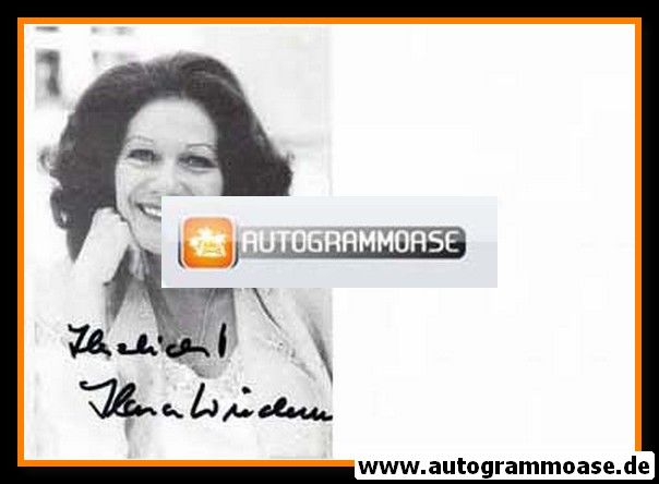 Autogramm Schauspieler | Ilona WIEDEM | 1980er (Portrait SW)