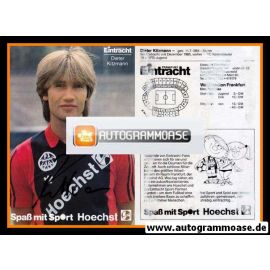 Autogramm Fussball | Eintracht Frankfurt | 1986 | Dieter KITZMANN