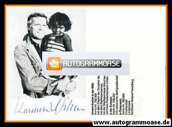 Autogramm Schauspieler | Karlheinz BÖHM | 1980er (Menschen Für Menschen ohne Logo)