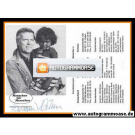 Autogramm Schauspieler | Karlheinz BÖHM | 1980er (Menschen Für Menschen mit Logo)