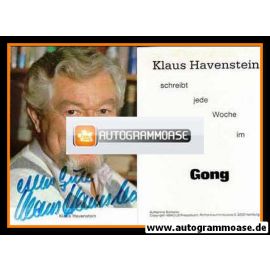 Autogramm Schauspieler | Klaus HAVENSTEIN | 1990er (Portrait Color Gong)