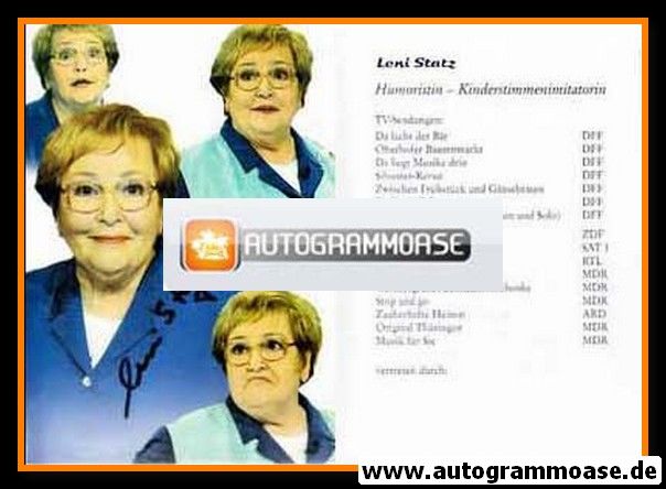 Autogramm Schauspieler | Leni STATZ | 1990er (Collage Color TV)