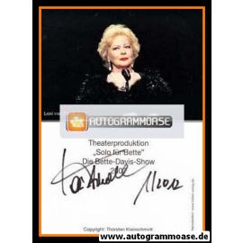 Autogramm Schauspieler | Loni VON FRIEDL | 2007 "Solo Für Bette" (Portrait Color) Kleinschmidt