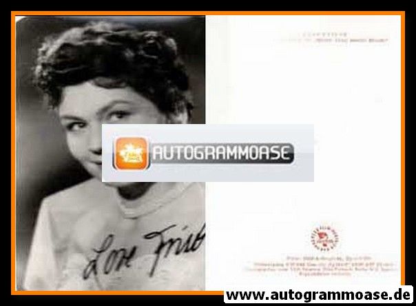 Autogramm Film | Lore FRISCH | 1957 "Meine Frau Macht Musik" (DEFA)