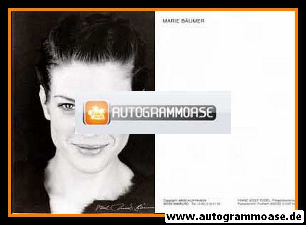 Autogramm Schauspieler | Marie BÄUMER | 1990er Druck (Portrait SW Rüdel) Hoffmann