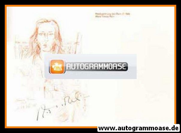 Autogramm Schauspieler | Marie Theres RELIN | 1986 (Rötelzeichnung 1986)