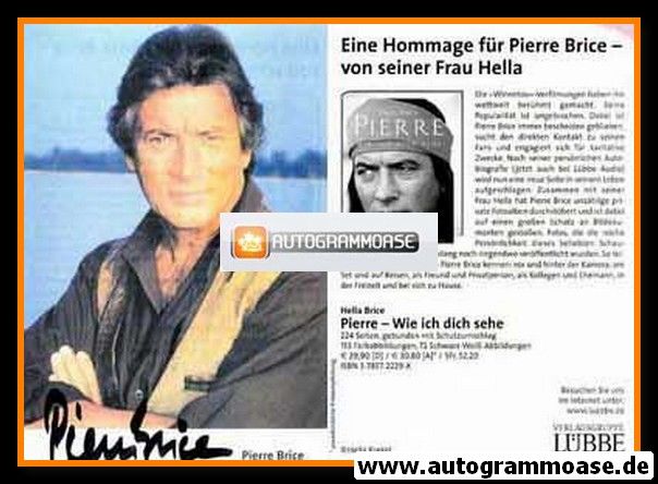 Autogramm Film (FR) | Pierre BRICE | 2005 (Portrait Color) Wie Ich Dich Sehe
