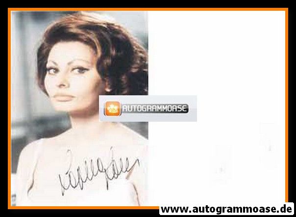 Autogramm Film (Italien) | Sophia LOREN | 1950er Foto (Portrait Color)
