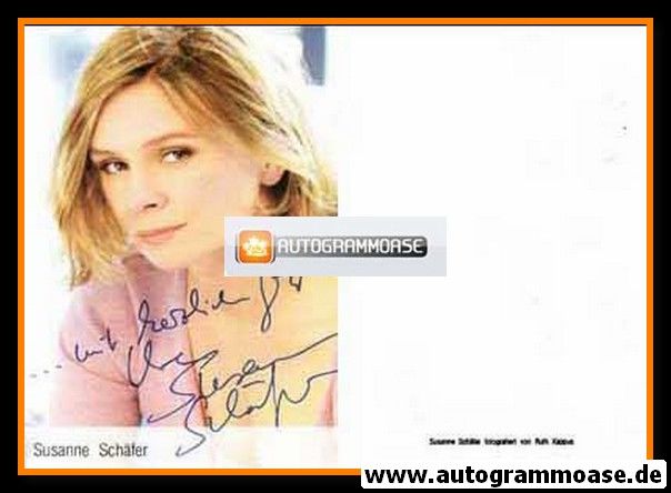 Autogramm Schauspieler | Susanne SCHÄFER | 1990er (Portrait Color) Kappus