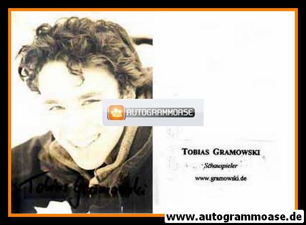 Autogramm Schauspieler | Tobias GRAMOWSKI | 1990er Foto (Portrait SW) 1