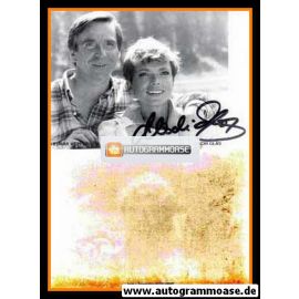 Autogramm Schauspieler | Uschi GLAS | 1980er (Portrait SW mit Elmar Wepper)