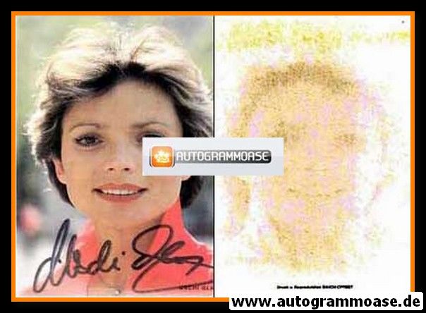 Autogramm Schauspieler | Uschi GLAS | 1990er (Portrait Color Simon)