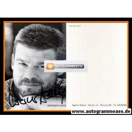 Autogramm Schauspieler | Werner ASAM | 1990er (Portrait SW) Kracht