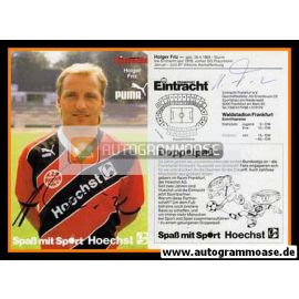 Autogramm Fussball | Eintracht Frankfurt | 1987 | Holger FRIZ