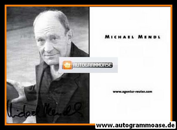 Autogramm Schauspieler | Michael MENDL | 1990er (Portrait SW Reuter)