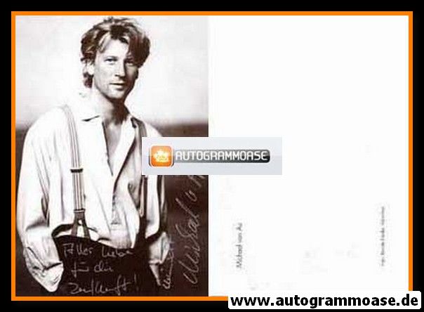 Autogramm Schauspieler | Michael VON AU | 1990er (Portrait SW) Neder