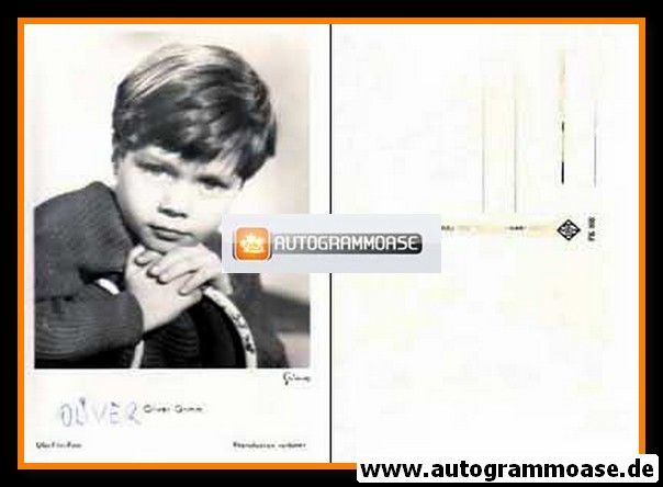 Autogramm Schauspieler | Oliver GRIMM | 1950er (Portrait SW) UFA 0885 Kinderstar
