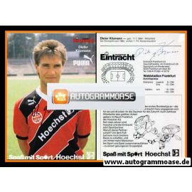 Autogramm Fussball | Eintracht Frankfurt | 1987 | Dieter KITZMANN