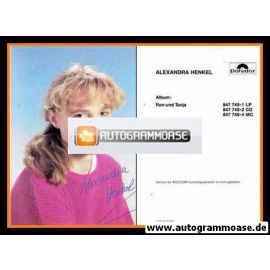 Autogramm Schauspieler | Alexandra HENKEL | 1980er Druck "Ron Und Tanja" 