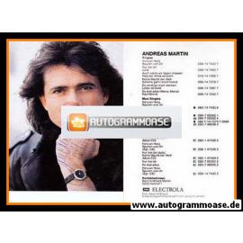 Autogramm Schlager | Andreas MARTIN | 1988 (Portrait Color EMI Diskografie)