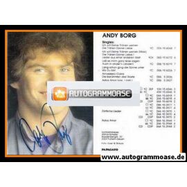 Autogramm Schlager | Andy BORG | 1986 "Gold Collection" (Portrait Color) Papagayo