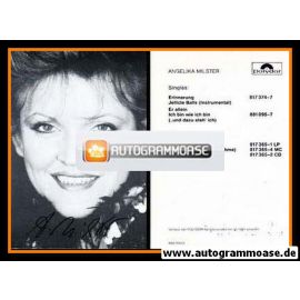 Autogramm Schlager | Angelika MILSTER | 1984 "Er Allein" (Portrait SW Polydor)