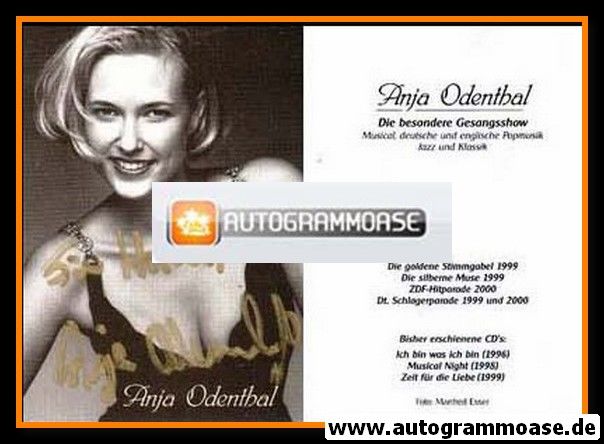 Autogramm Schlager | Anja ODENTHAL | 2000 (Portrait Color) Esser