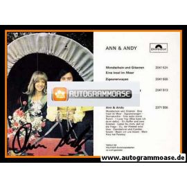 Autogramme Schlager | ANN & ANDY | 1975 (Polydor Diskografie)
