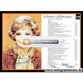 Autogramm Klassik | Anneliese ROTHENBERGER | 2000 (Portrait Color EMI) Diskografie