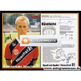 Autogramm Fussball | Eintracht Frankfurt | 1987 | Armin KRAAZ