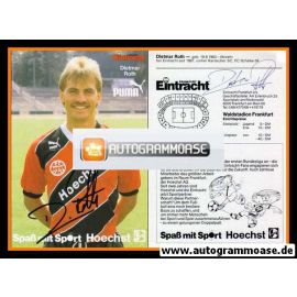 Autogramm Fussball | Eintracht Frankfurt | 1987 | Dietmar ROTH