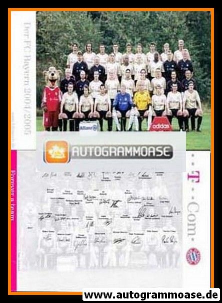 Mannschaftskarte Fussball | FC Bayern München | 2004