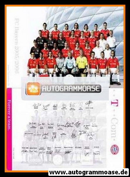 Mannschaftskarte Fussball | FC Bayern München | 2005