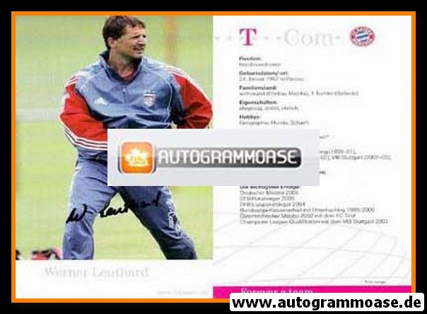 Autogramm Fussball | FC Bayern München | 2005 Druck | Werner LEUTHARD
