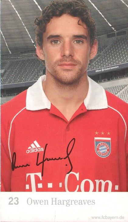 Autogramm Fussball | FC Bayern München | 2005 Druck | Owen HARGREAVES