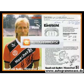 Autogramm Fussball | Eintracht Frankfurt | 1987 | Frank SCHULZ