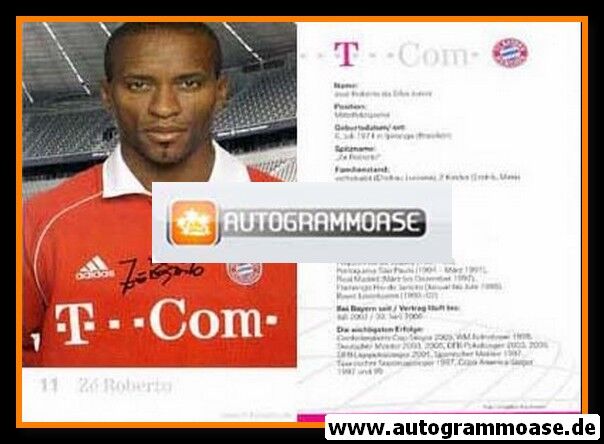 Autogramm Fussball | FC Bayern München | 2005 Druck | Ze ROBERTO