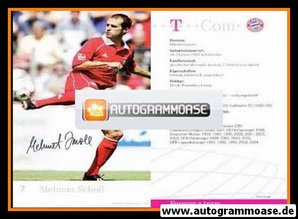 Autogramm Fussball | FC Bayern München | 2005 Druck | Mehmet SCHOLL