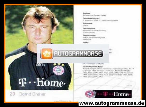 Autogramm Fussball | FC Bayern München | 2007 | Bernd DREHER