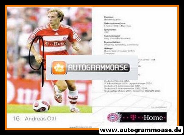 Autogramm Fussball | FC Bayern München | 2007 | Andreas OTTL