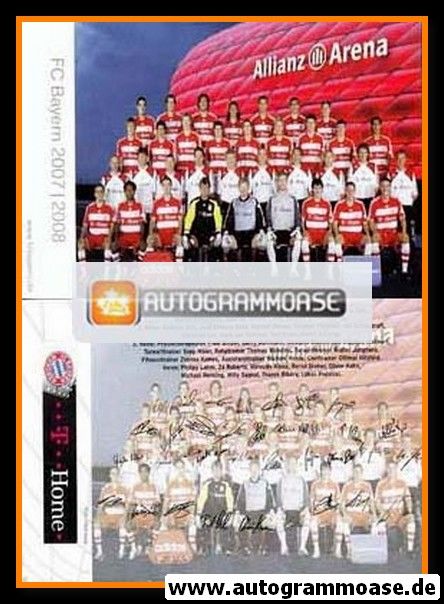 Mannschaftskarte Fussball | FC Bayern München | 2007