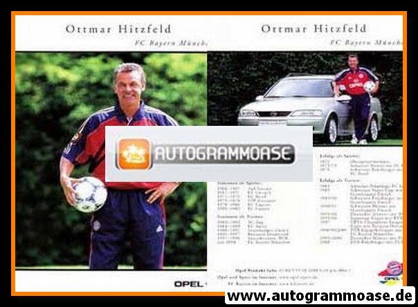 Autogramm Fussball | FC Bayern München | 2000 | Ottmar HITZFELD