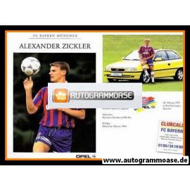 Autogramm Fussball | FC Bayern München | 1995 Druck | Alexander ZICKLER