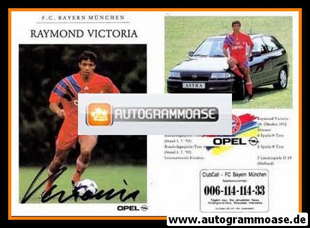 Autogramm Fussball | FC Bayern München | 1992 | Raymond VICTORIA
